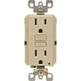 thumbnail image 2 of Leviton Smartlockpro 2-Pole Hospital Grade Duplex Gfci Receptacle With Led, Ivory, Nema 5-15R, 125 Volts, 15 Amps, 2 of 2