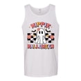 thumbnail image 2 of Wild Bobby Hippie Halloween Ghost Bats Stars Halloween Pink Orange Purple Halloween Halloween Men Tank Top, White, X-Large, 2 of 6