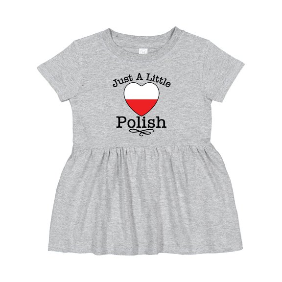 Inktastic Just a Little Polish Girls Baby Dress