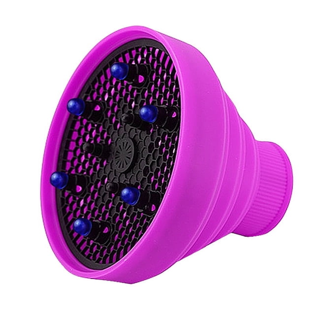 Violte Cubierta para soplador de Silicona Plegable Universal Herramientas de peluquería Secador de Pelo Rizado Cubierta difusora Plegable Se Adapta a 4-