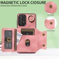 thumbnail image 4 of Case for Samsung Galaxy A52s 5G, PU Leather 3 Card Slots with Finger Ring Holder Shockproof Phone Case, 4 of 15