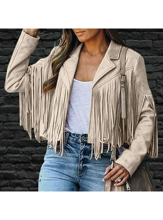 Fringe leather sales jacket forever 21