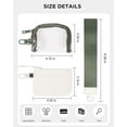thumbnail image 2 of CHL-Mini Zip Keychain Wristlet Wallets Dual CLear Pouch Wristlet Detachable Coin Purse Pocket Preppy Cute Stuff Travel Essentials, 2 of 4