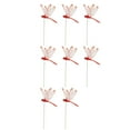 thumbnail image 2 of 100Fens 8Pcs Dragonflies Garden Pole Decorative Garden Flowers Potted Ornaments Artificial Dragonflystakes Indoor Outdoor Yard Garden Flower Pot Decoration, 2 of 7