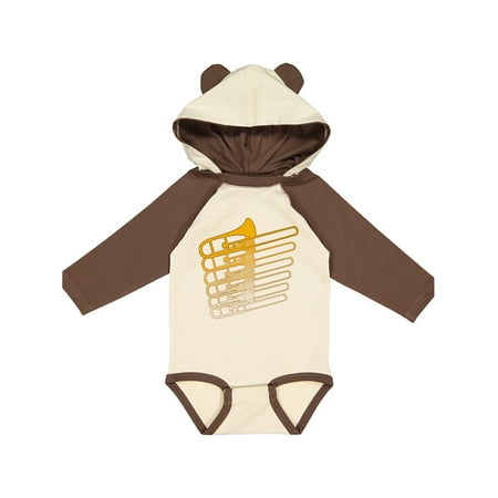 

Inktastic Trombone Line Gift Baby Boy or Baby Girl Long Sleeve Bodysuit
