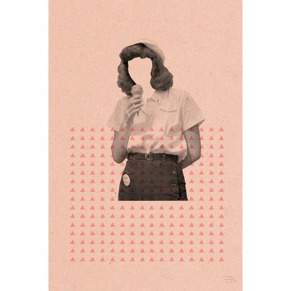 Marmont Hill "No Face Rosa I" by Bengoa Vazquez Painting Print on Wrapped Canvas