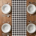 thumbnail image 6 of Sunflower Table Runner - 120 Inch Long, Kitchen Dining Table Runner Dresser Scarves, Retro Buffalo Plaid Black White Country Bee Farmhouse Decor for Coffee Tables Wedding Party Banquet, 6 of 8
