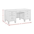 thumbnail image 5 of Picket House Furnishings Beth Double Pedestal Desk with Power/USB in Brown Oak, 5 of 8