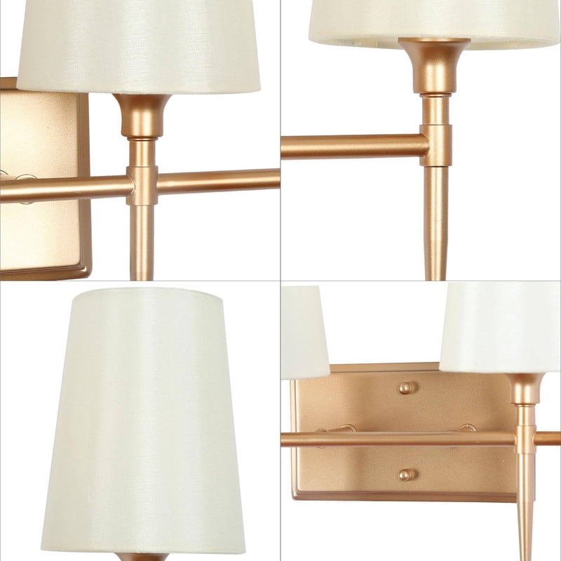 LNC 4-Light Gold Modern/Contemporary Vanity Light Bar