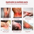 thumbnail image 3 of Vogacara 12 Uds parche de jengibre para la rodilla pegatinas de yeso para la fiebre caliente de jengibre para la tensión muscular y la incomodidad cuidado de los oídos Vogacara CE006962-00, 3 of 6