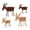 As Shown, variant on Gymnture christmas 4 Wood Christmas Reindeer Statues - Table Centerpieces