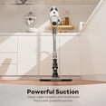 thumbnail image 5 of Cordless Vacuum Cleaner, 12000 Pa Powerful Stick Vacuum with Brushless Motor, LED Touch Display, 30 Mins Long Runtime, Self-Standing Lightweight Vacuum for Hard Floor Carpet Hair, Gray, 5 of 7