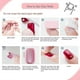 thumbnail image 5 of 24pcs French False Nails - Press On Nails - Full Coverage False Nails Nude White Square Stick On Nails - French False Nails Stick On Nails for Women, 5 of 5