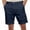 Z107 Navy, variant on Mens Casual Chino Shorts Rolled Cuff Slim Fit Twill Cotton Golf Shorts Lightweight Summer Everyday Outdoor Work Clothes with Pockets White,S