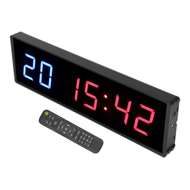 Temporizador LED de 6 dígitos, temporizador digital de cuenta regresiva LED de 2,3 pulgadas y 6 dígitos, temporizador de intervalo, funcionamiento suave