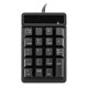 thumbnail image 1 of Teclado KKmoon&nbsp;USB Teclado Nnumérico con Cable Sentimiento Mecánico Teclado Numérico con 19 Llaves Impermeable para Laptop Notebook PC Notebook Negro Abanopi Teclado, 1 of 6