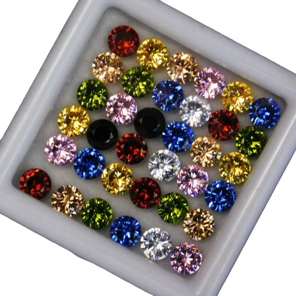 10 PCS Natural Sapphire CERTIFIED Loose Gemstone Lot 5 MM Round Cut Ring Size