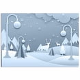 thumbnail image 3 of Idea4wall 6pcs Snowflakes Peel and Stick Wallpaper Removable Wall Murals Large Wall Stickers for Home Decoration, 100"x24", 3 of 4