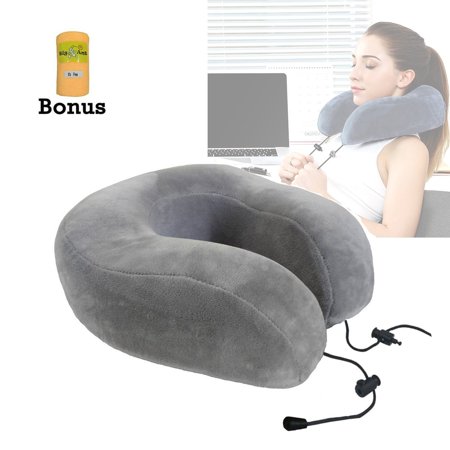 Big Ant U Shape Memory Foam Tempurpedic Neck Pillow Car Rest