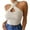 White/ Pink/ Black/ Blue/ Khaki, variant on Women Close-fitting Simple Style Vest, Solid Color Halter Neck Sleeveless Crop Tops Ropa Mujer