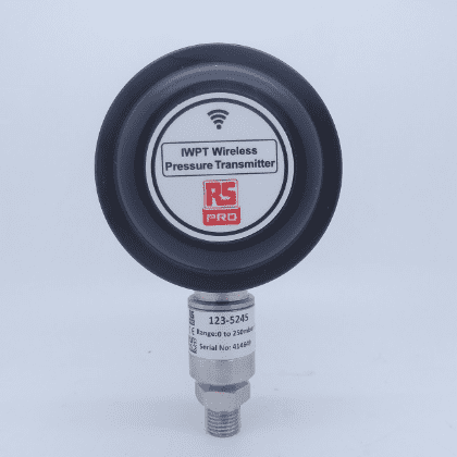 RS Pro 0.25bar Max Reading Analogue Wireless Pressure Transducer 123-5245