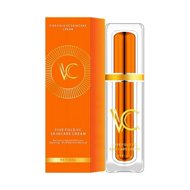 Crema hidratante con vitamina C quíntuple. Hidrata y unifica el tono. 35 g.