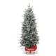 thumbnail image 1 of Yeshouse Árbol de Navidad de 3 pies preencendido de fibra óptica de Navidad - 78 luces LED cálide de 8 modos, funciona con batería con Base de trine., 1 of 9