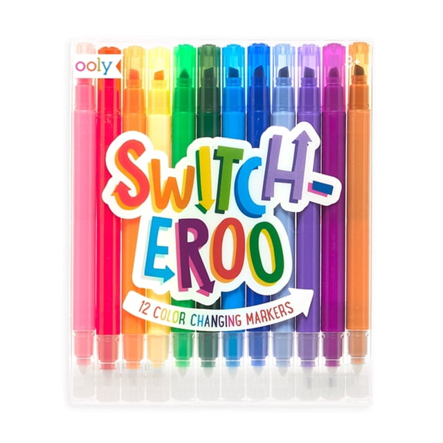 Ooly Plumones SWITCH-EROO - 130-072 - 12 plumones que cambian de color OOLY 130-072