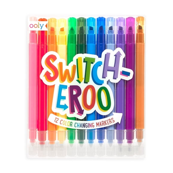 Ooly Plumones SWITCH-EROO - 130-072 - 12 plumones que cambian de color OOLY 130-072