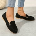 thumbnail image 5 of Women's Pointed Toe Ballet Flats Dress Flats Comfort Dressy Flats Shoes Comfort Walking Boat Shoes Black 5.5, 5 of 6