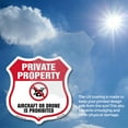 thumbnail image 6 of No Drone Shield Sign Aircraft Or Drone Is Prohibited 12 inch X 12 inch Shield-Shaped Rust-Free Aluminum Metal Sign Weather Resistant, UV Protected for Workplace Made in the USA, 6 of 7