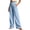 Light Blue, variant on HAJWOH High Waisted Work Pants for Women Business Casual Outfits Office Dress Pants Trousers with Pockets(Royal Blue,L)