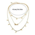 thumbnail image 3 of SIfdSeng Collier de Mode Collier Amour Éternel Collier Créatif 3 Couches, 3 of 9