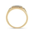 thumbnail image 3 of FB Jewels 10kt Yellow Gold Mens Round Diamond Square Cluster Ring 1/3 Cttw, 3 of 4