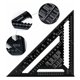thumbnail image 3 of Regla de ángulo métrico cuadrada triangular de 12 pulgadas, escuadra de velocidad, escuadra de carpintero, escuadra de carpintero de aleación de aluminio como transportador, regla recta de chaflán, n, 3 of 4