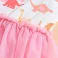 thumbnail image 2 of WOYY Little Girls Tutu Dress Dinosaur Print Sleeveless Mesh Dress, Sizes 1-6, 2 of 8