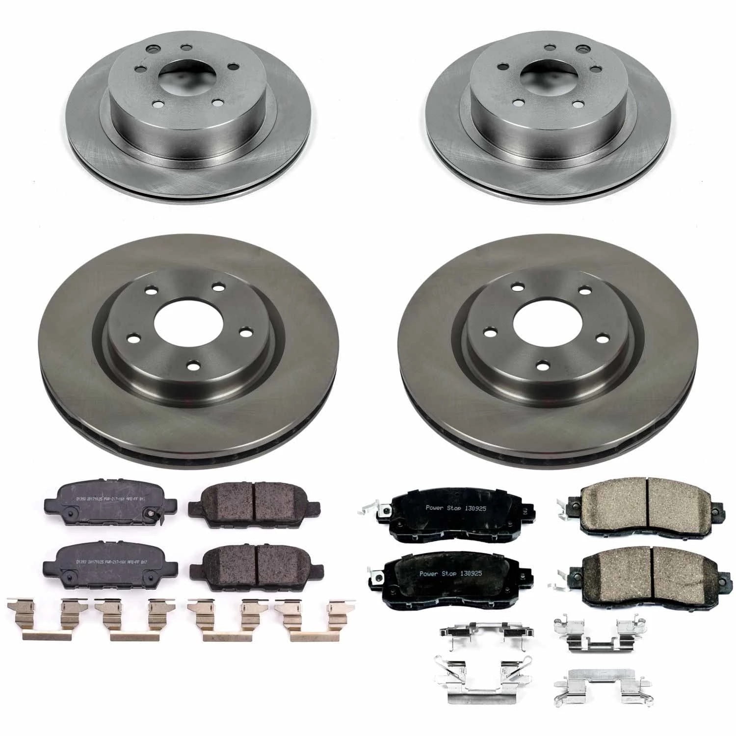 PowerStop Front and Rear Stock Replacement Brake Pad and Rotor Kit Fits: NISSAN Select Models KOE8288