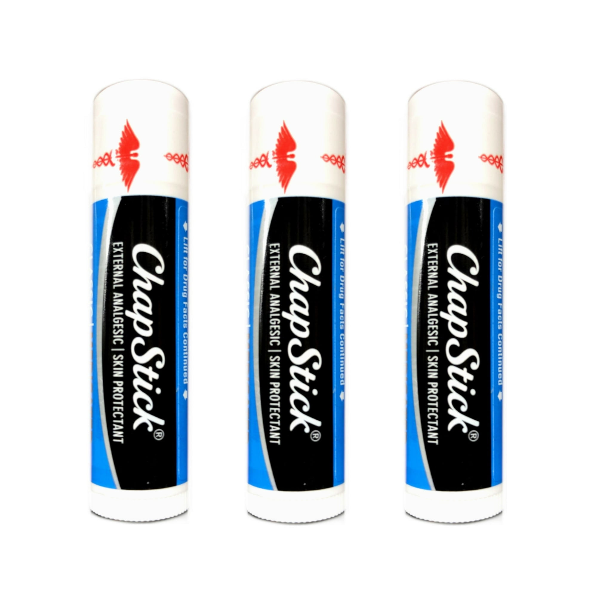 ChapStick, Classic Medicated Lip Balm, 0.15oz, Clear - Walmart.com