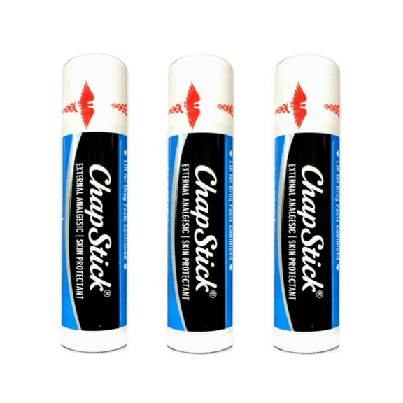 3 Pack - ChapStick, Classic Medicated Lip Balm 0.15oz Each