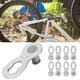 thumbnail image 3 of Eslabón de cadena Eslabón de cadena de bicicleta Parte de cadena de bicicleta Eslabón de cadena Eslabón de cadena de bicicleta de acero 4 Par Cadena de velocidad de bicicleta ANGGREK  Otros, 3 of 8