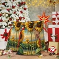 thumbnail image 6 of Naloa Artistic Oil Painting Sunflower Drawstring Christmas Bags, 3D Xmas Gift Bags, Christmas Wrapping Bags, Xmas Goodie Bags, Treat Pouch Bags, Party Favor Bags-Medium, 6 of 9