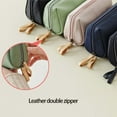 thumbnail image 4 of Portable Zipper Bag Travel Organizer Large Capacity Wash Pouch Square Bag Cosmetic Cases Cosmetic Bag Storage Toiletry Bag Makeup Bags PINK, 4 of 8