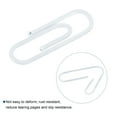 thumbnail image 4 of Uxcell Paper Clips 1.1 Inch Vinyl Coated with Box for Office Home White Count 600, 4 of 6