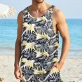 thumbnail image 6 of Men Summer Casual Floral Tank Top Hawaiian Beach Tropical Clothing Running Workout Tee, 6 of 10