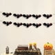 thumbnail image 3 of Guirnalda colgante de Halloween HBASD, banderines de ángel, fantasma y murciélago para fiesta de Halloween, decoración de chimenea para el hogar (murciélagos negros), 3 of 6