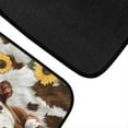 thumbnail image 5 of Renewold Sunflower Brown Cow Print Car Floor Mats Pack of 4, Non-Slip All Weather Auto Rugs Car Floor Carpet Vehicle Accessories Universal Fit Most Cars Sedans Truck, 5 of 7