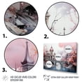 thumbnail image 3 of Designart "Pink Bridge captivate Crossing I" Architecture Wall Decor, 3 of 5