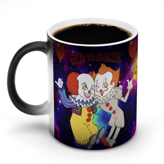 Pennywise IT Ceramic Coffee Cups & Mugs for Mens/Womens/Boys/Girls Home Cute Durable Kitchen & Dining Teacups 11oz
