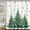 Green, variant on Christmas Shower Curtain, Gray Winter Christmas Trees Grey White Snowflake Waterproof Fabric Bathroom Shower Curtain Set with 12 Hooks 72"X72"
