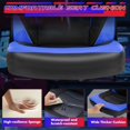 thumbnail image 4 of Sweetcrispy Computer Gaming Desk Chair - Ergonomic Office Executive Adjustable Swivel Task PU Leather Racing Chair with Flip-up Armrest for Adults, Kids, Men, Girls, Gamer, Black Blue, 4 of 7